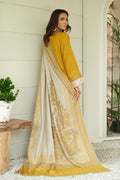 Marjjan | Aangan Embroidered Viscose |  MDS-69 (MUSTARD) by Marjjan - Designer Dress - Type: Ladies Clothes - Available at Libayah - 100% Original