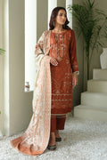 Marjjan | Aangan Embroidered Viscose |  MDS-69 (RUST) by Marjjan - Designer Dress - Type: Ladies Clothes - Available at Libayah - 100% Original