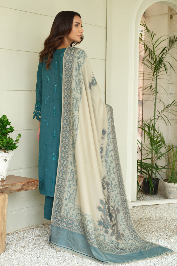 Marjjan | Aangan Embroidered Viscose |  MDS-69 (SEA GREEN) by Marjjan - Designer Dress - Type: Ladies Clothes - Available at Libayah - 100% Original
