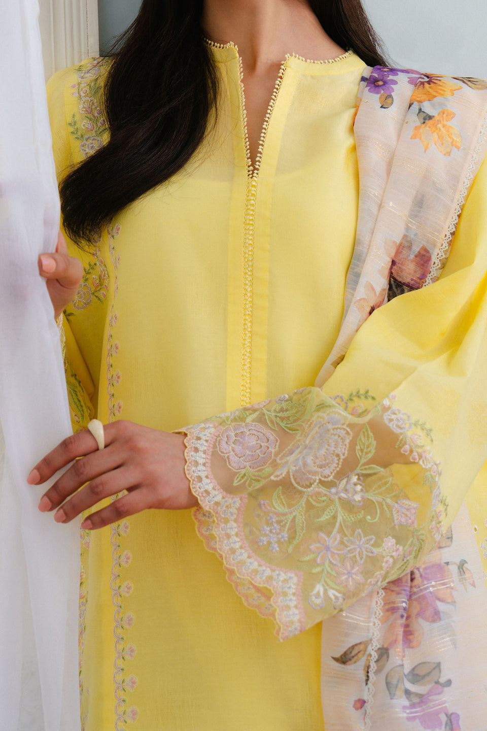 Zara Shahjahan | Coco Lawn 25 | MEADOW-8A by Zara Shahjahan - Designer Dress - Type: Ladies Clothes - Available at Libayah - 100% Original