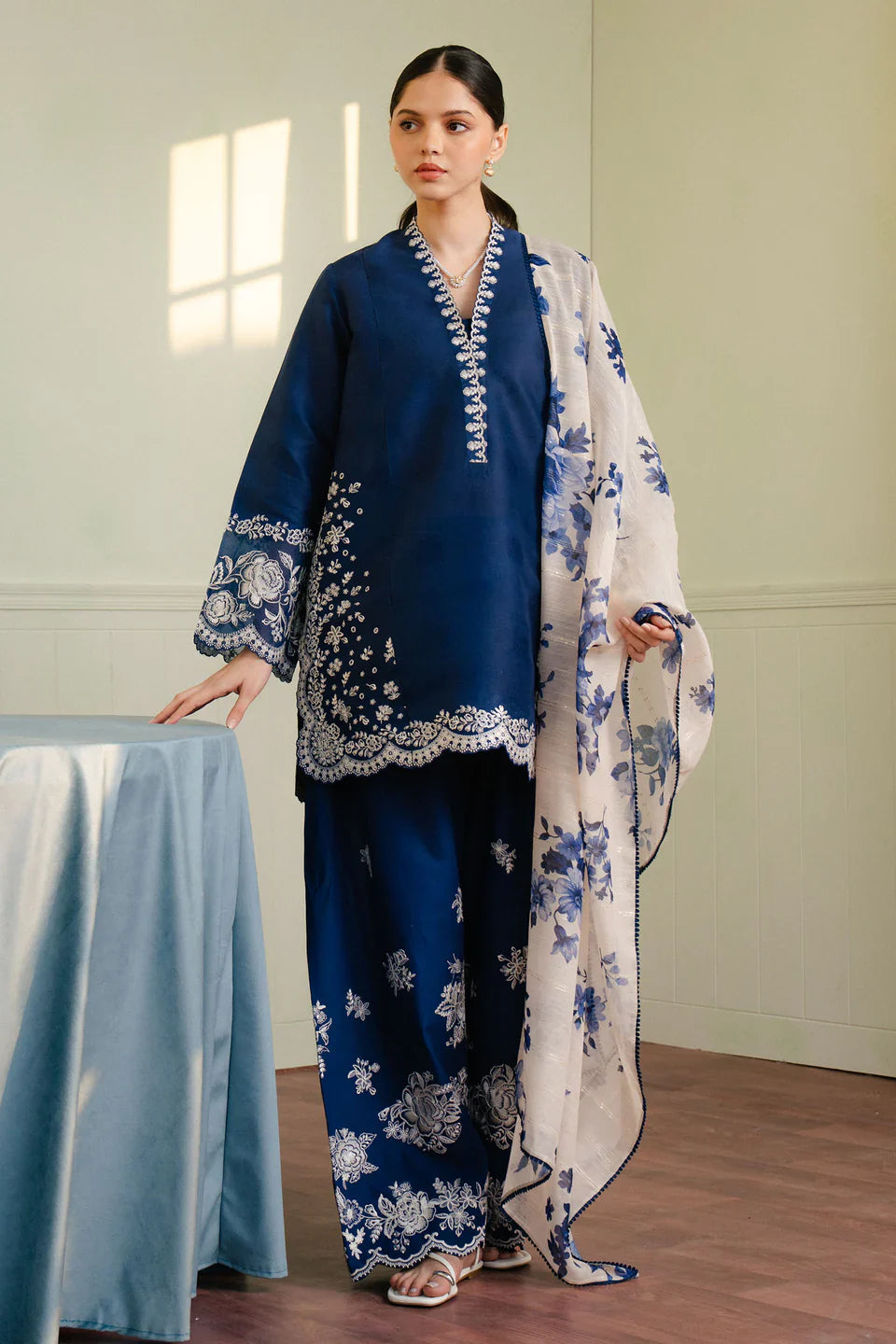 Zara Shahjahan | Coco Lawn 25 | MEADOW-8B by Zara Shahjahan - Designer Dress - Type: Ladies Clothes - Available at Libayah - 100% Original