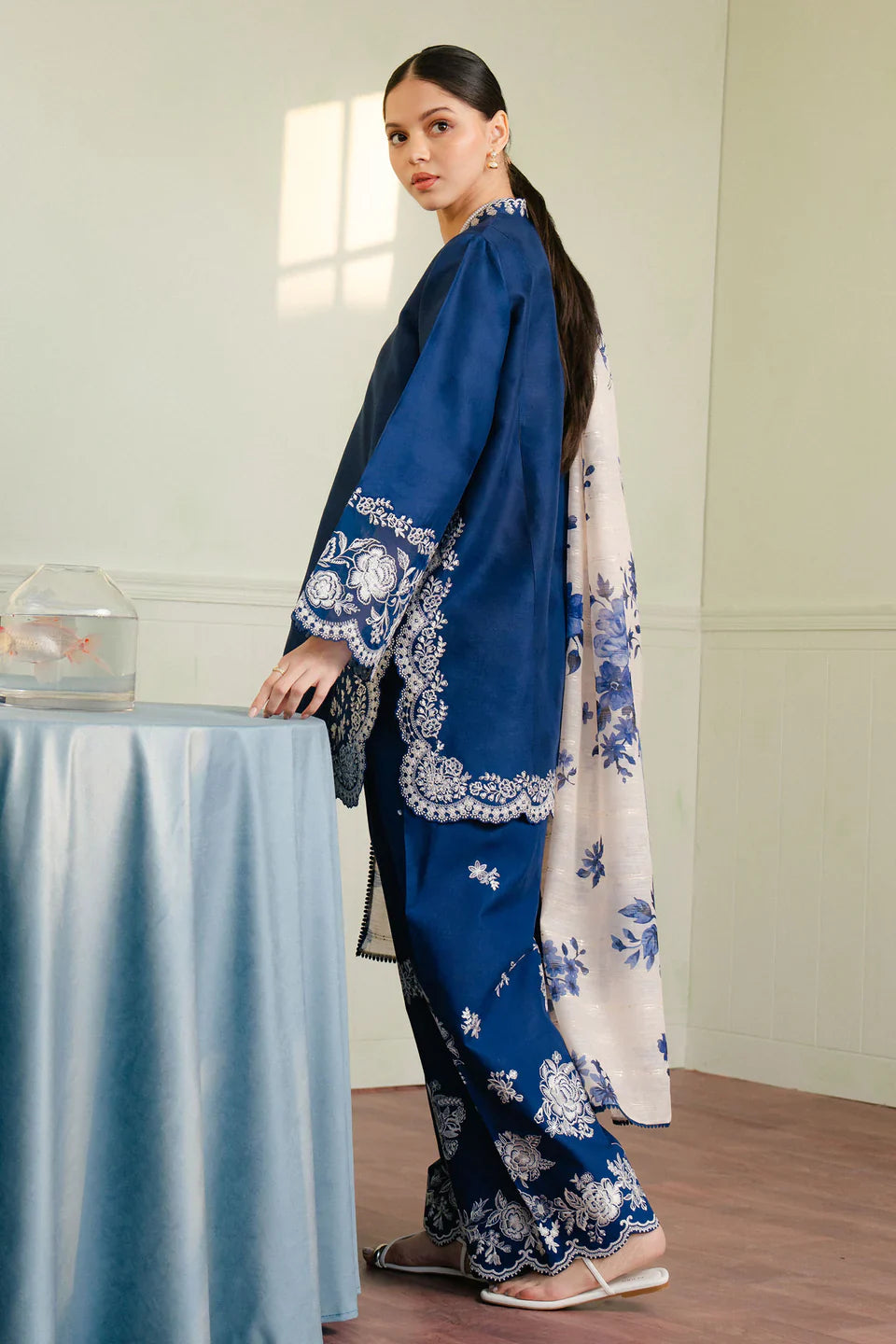 Zara Shahjahan | Coco Lawn 25 | MEADOW-8B by Zara Shahjahan - Designer Dress - Type: Ladies Clothes - Available at Libayah - 100% Original