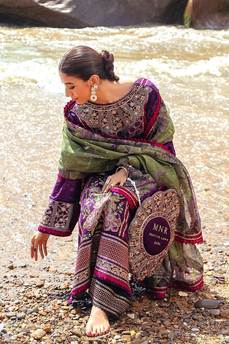 MNR | Festive Lawn 24 | GUL-E-LALA by MNR - Designer Dress - Type: Ladies Clothes - Available at Libayah - 100% Original