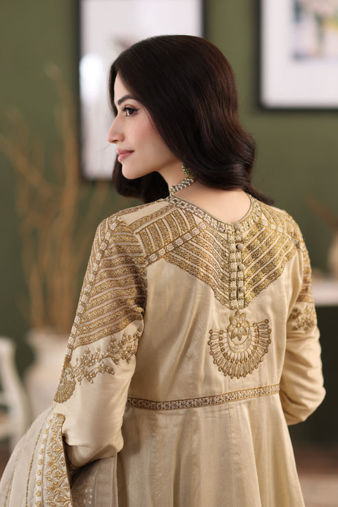 Mohagni | Ishq Aatish Formals | MGS-10 2PC MAXI Raw Silk by Mohagni - Designer Dress - Type: Ladies Clothes - Available at Libayah - 100% Original