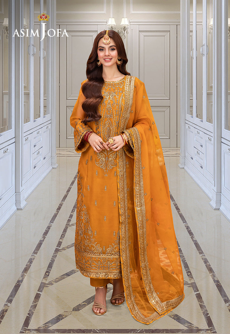 Asim Jofa | festive luxe | AJEM-12 by Asim Jofa - Designer Dress - Type: Ladies Clothes - Available at Libayah - 100% Original