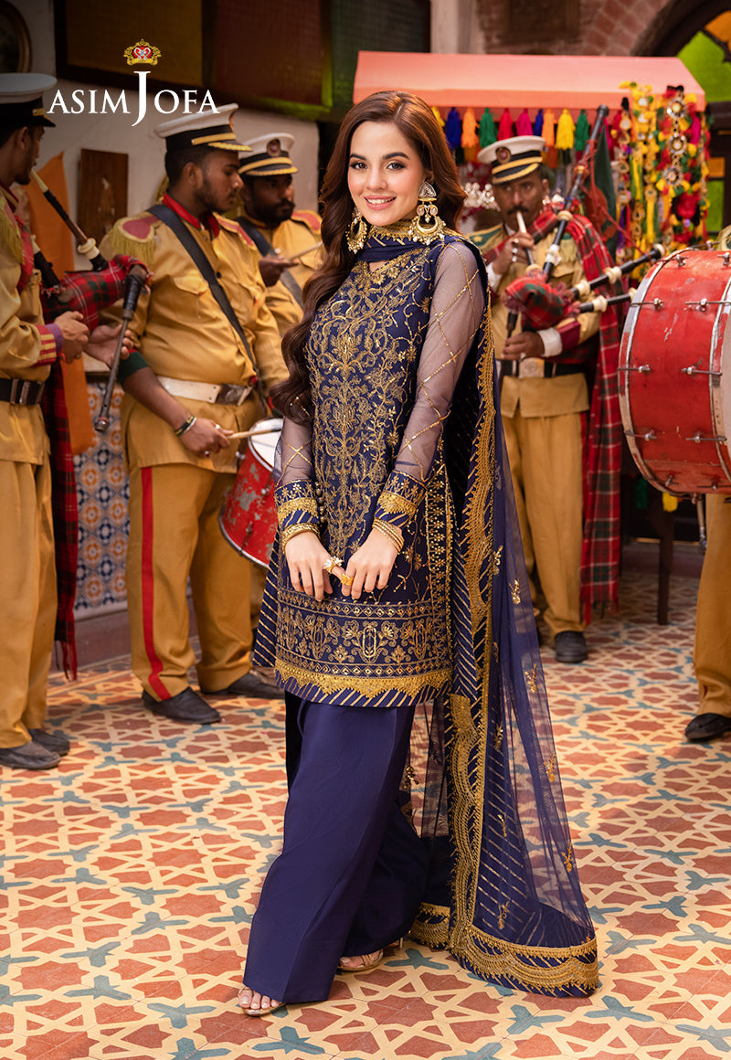 Asim Jofa | Pyaar Diyan Gallan Formals | AJEM-18 by Asim Jofa - Designer Dress - Type: Ladies Clothes - Available at Libayah - 100% Original