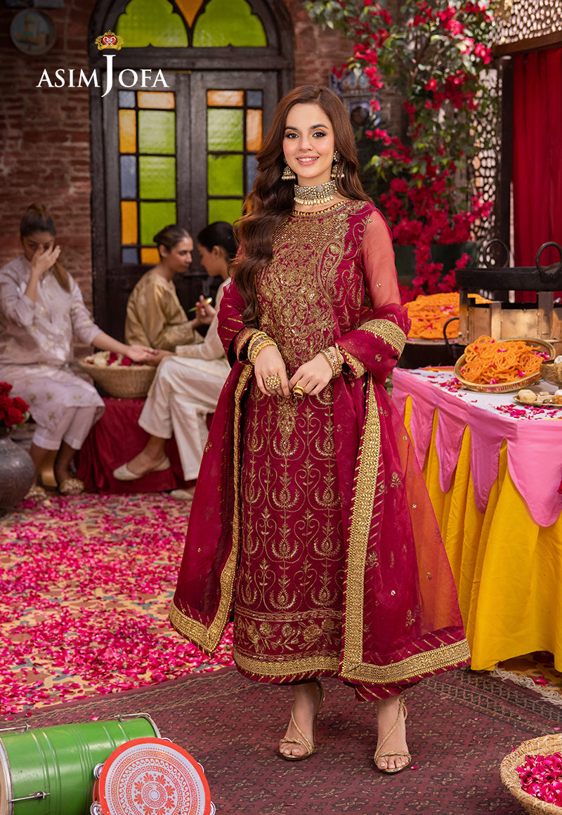 Asim Jofa | Pyaar Diyan Gallan Formals | AJEM-23 by Asim Jofa - Designer Dress - Type: Ladies Clothes - Available at Libayah - 100% Original