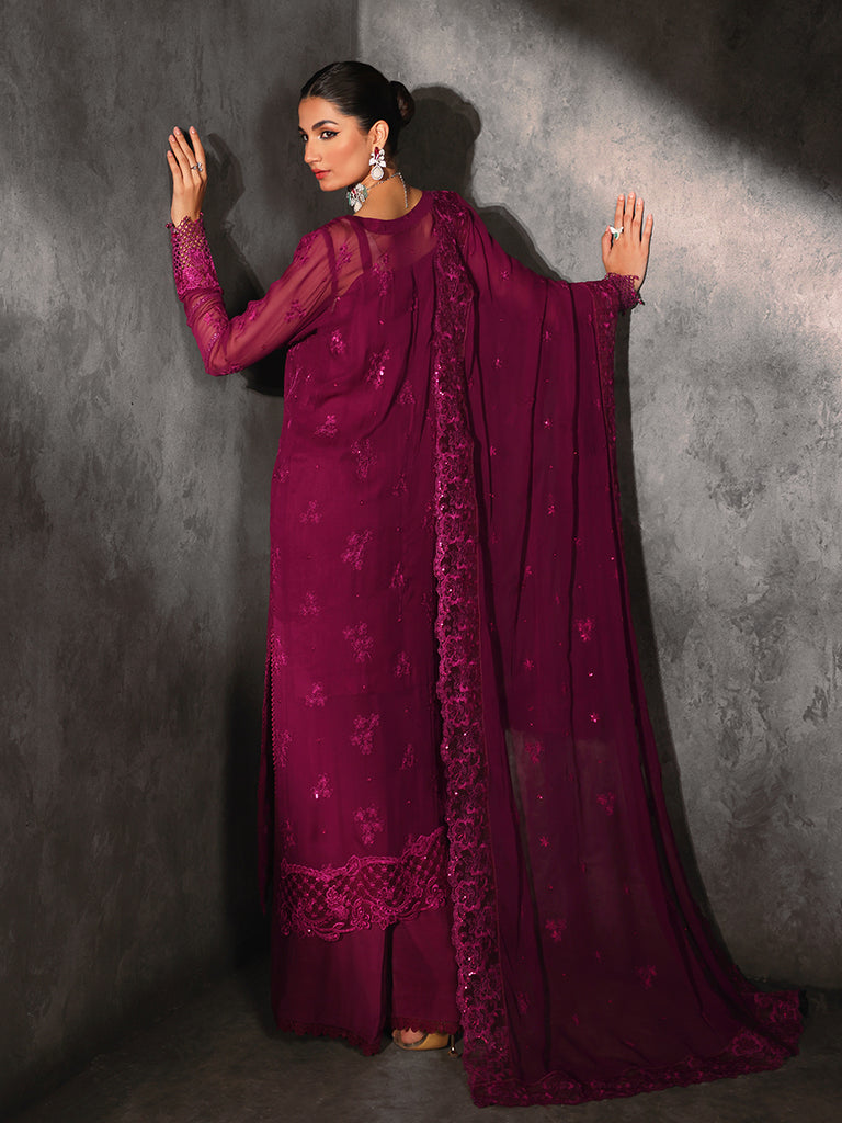 Rajbari | Sage Chiffon Edit | Elysian by Rajbari - Designer Dress - Type: Formal - Available at Libayah - 100% Original