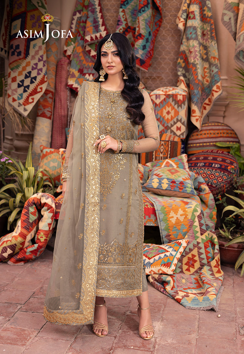 Asim Jofa | Pyaar Diyan Gallan Formals | AJEM-17 by Asim Jofa - Designer Dress - Type: Ladies Clothes - Available at Libayah - 100% Original