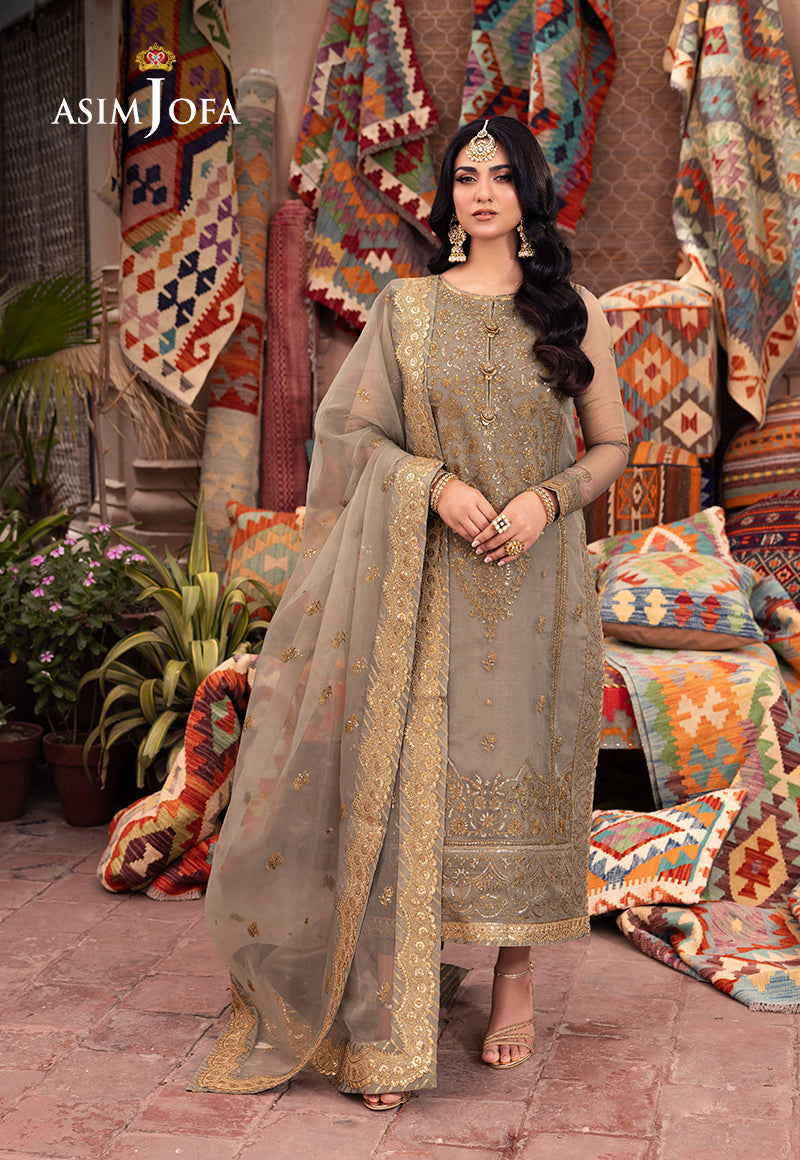 Asim Jofa | Pyaar Diyan Gallan Formals | AJEM-17 by Asim Jofa - Designer Dress - Type: Ladies Clothes - Available at Libayah - 100% Original