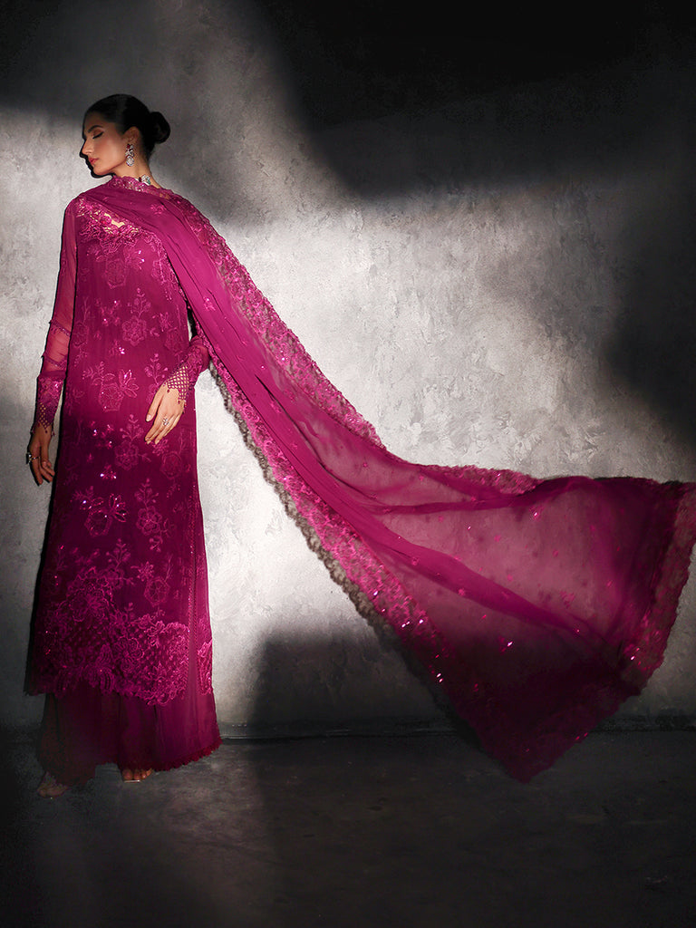Rajbari | Sage Chiffon Edit | Elysian by Rajbari - Designer Dress - Type: Formal - Available at Libayah - 100% Original