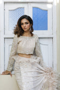 Wahajmkhan | Bahar Begum Formals | IVORY SARI PANTS by Wahaj M.Khan - Designer Dress - Type: Ladies Clothes - Available at Libayah - 100% Original