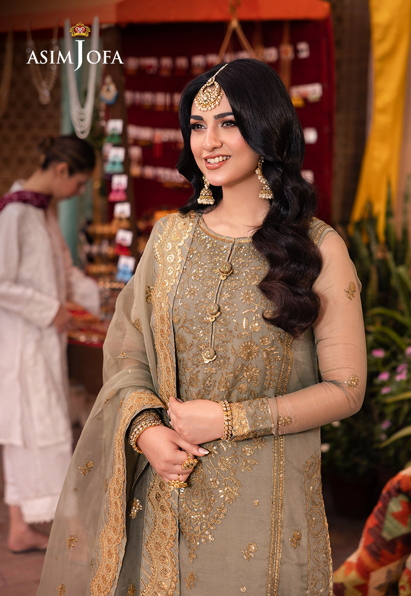 Asim Jofa | Pyaar Diyan Gallan Formals | AJEM-17 by Asim Jofa - Designer Dress - Type: Ladies Clothes - Available at Libayah - 100% Original