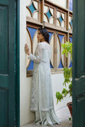 Wahajmkhan | Bahar Begum Formals | SILVER MINT BAHAR JORA by Wahaj M.Khan - Designer Dress - Type: Ladies Clothes - Available at Libayah - 100% Original