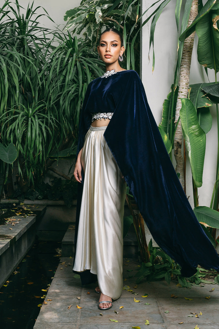 Sania Maskatiya | Reyna Velvet | Durre by Sania Maskatiya - Designer Dress - Type: Ladies Clothes - Available at Libayah - 100% Original