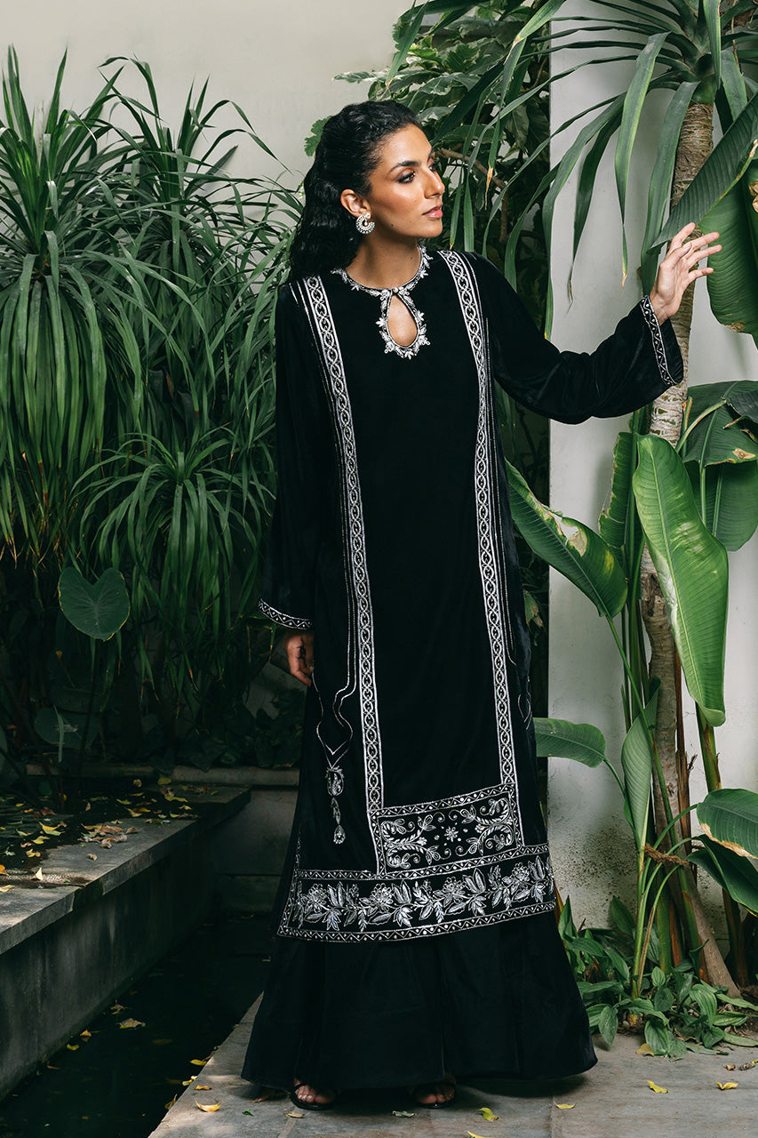 Sania Maskatiya | Reyna Velvet | Firuzeh by Sania Maskatiya - Designer Dress - Type: Ladies Clothes - Available at Libayah - 100% Original