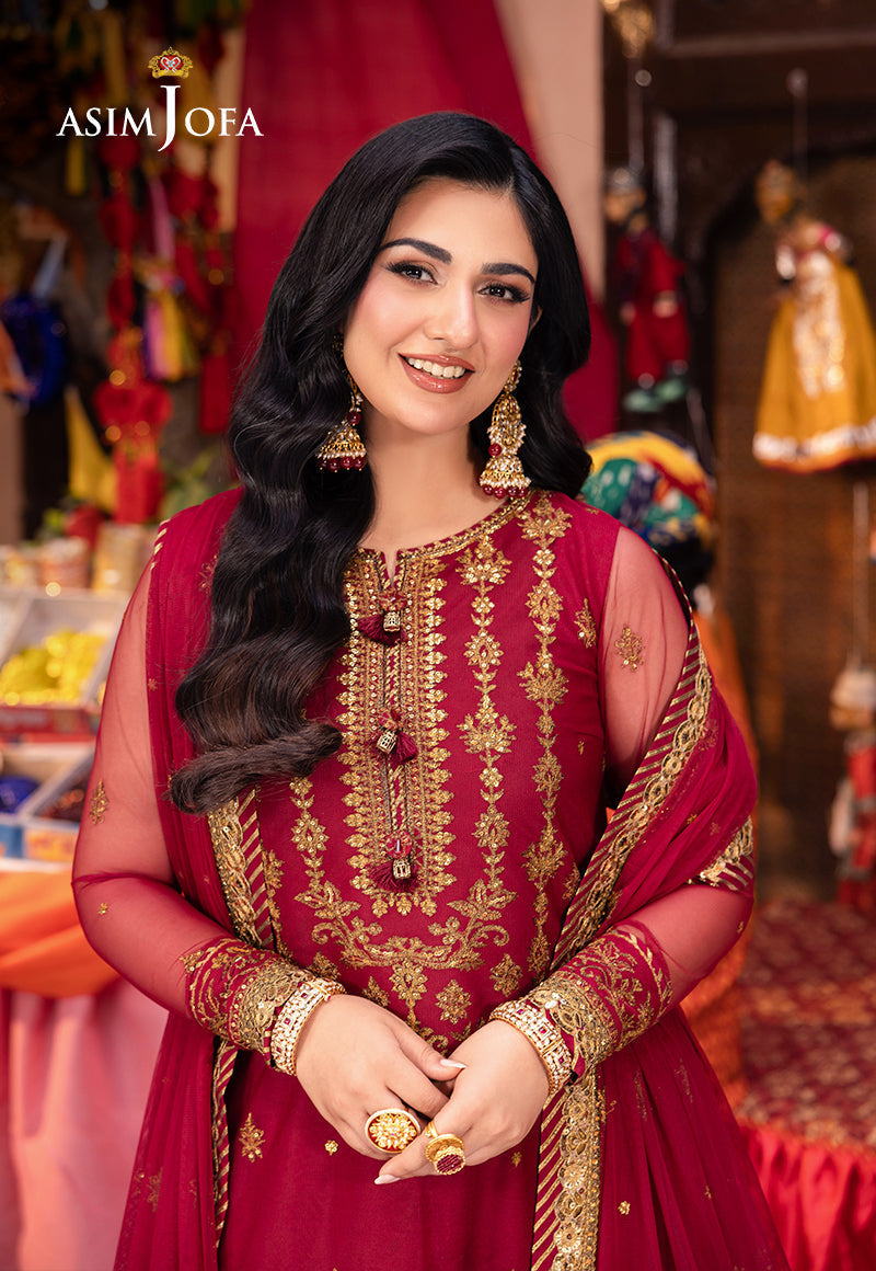 Asim Jofa | Pyaar Diyan Gallan Formals | AJEM-19 by Asim Jofa - Designer Dress - Type: Ladies Clothes - Available at Libayah - 100% Original