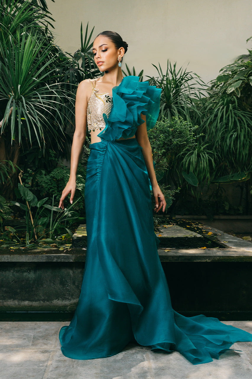 Sania Maskatiya | Reyna Occasion Wear | Mev by Sania Maskatiya - Designer Dress - Type: Ladies Clothes - Available at Libayah - 100% Original
