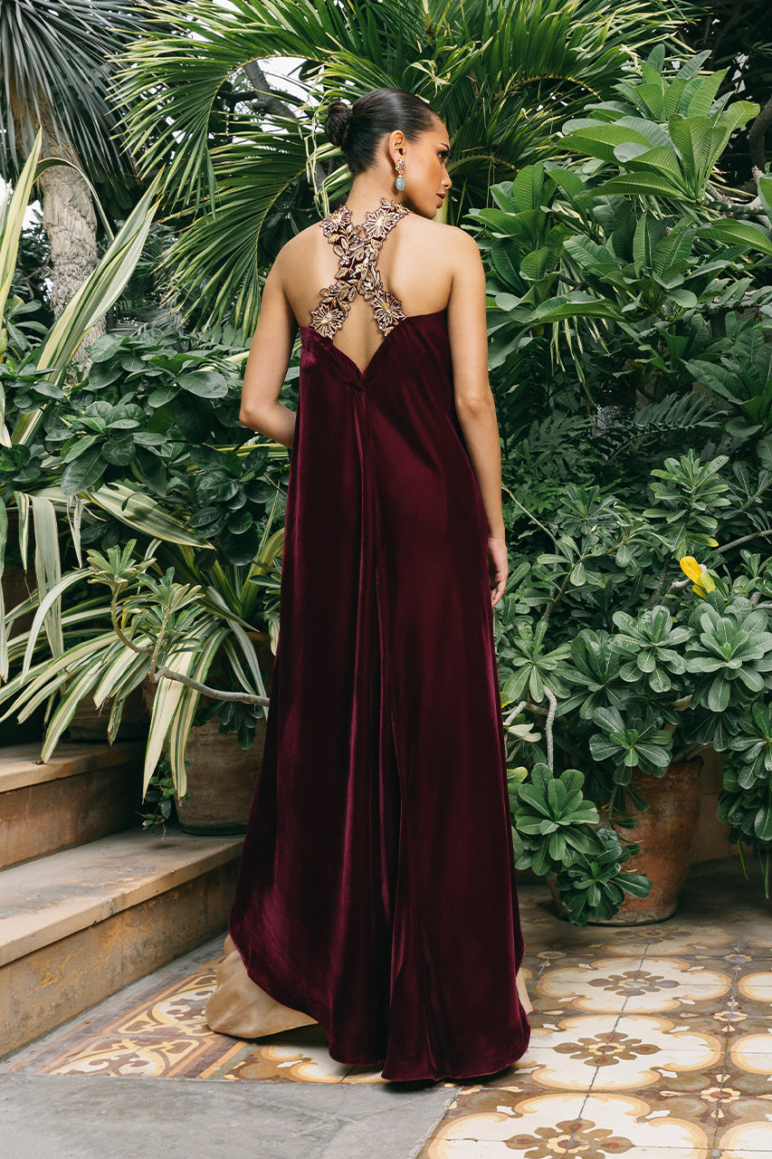 Sania Maskatiya | Reyna Velvet | Sivya by Sania Maskatiya - Designer Dress - Type: Formal - Available at Libayah - 100% Original