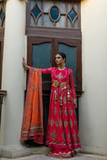 Wahajmkhan | Bahar Begum Formals | MAGENTA BLOCK ANARKALI by Wahaj M.Khan - Designer Dress - Type: Ladies Clothes - Available at Libayah - 100% Original