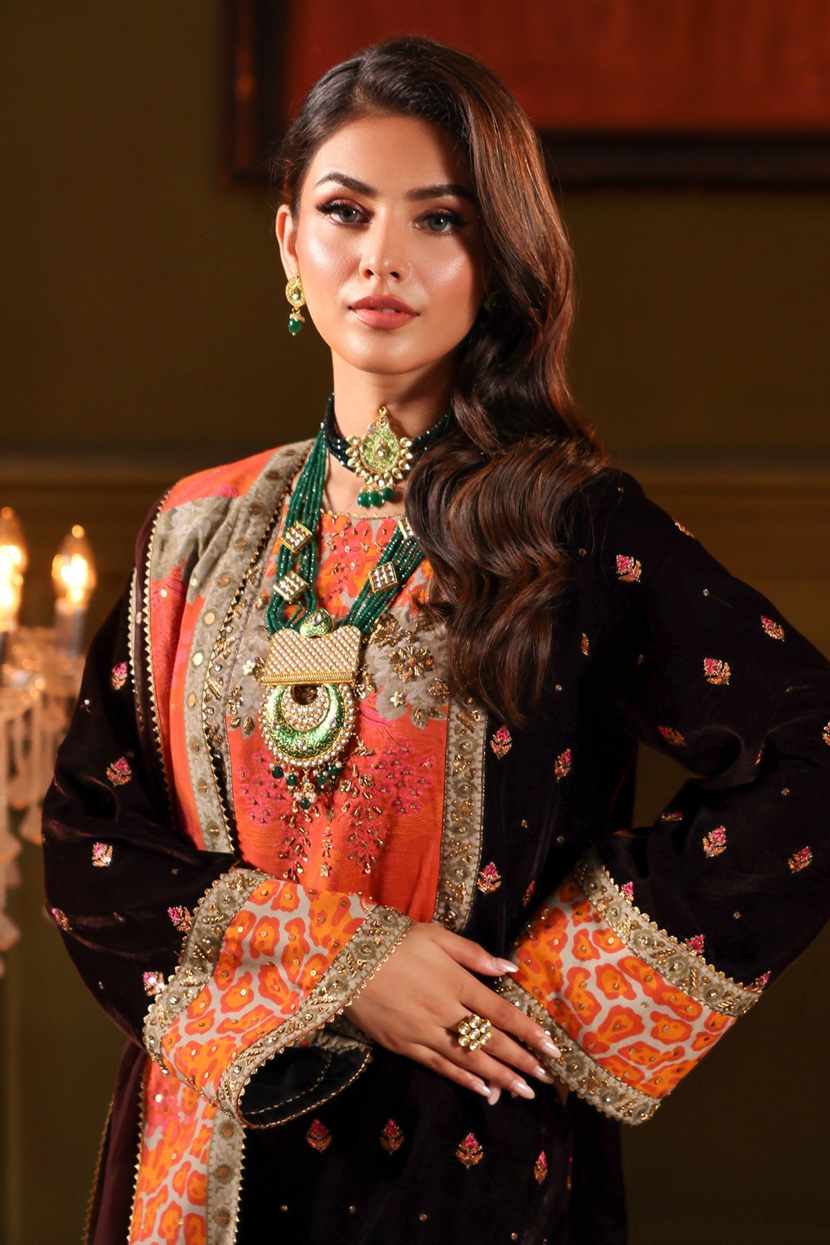 Charizma | Signora Velvet | VELVET CVT4-11 by Charizma - Designer Dress - Type: Ladies Clothes - Available at Libayah - 100% Original