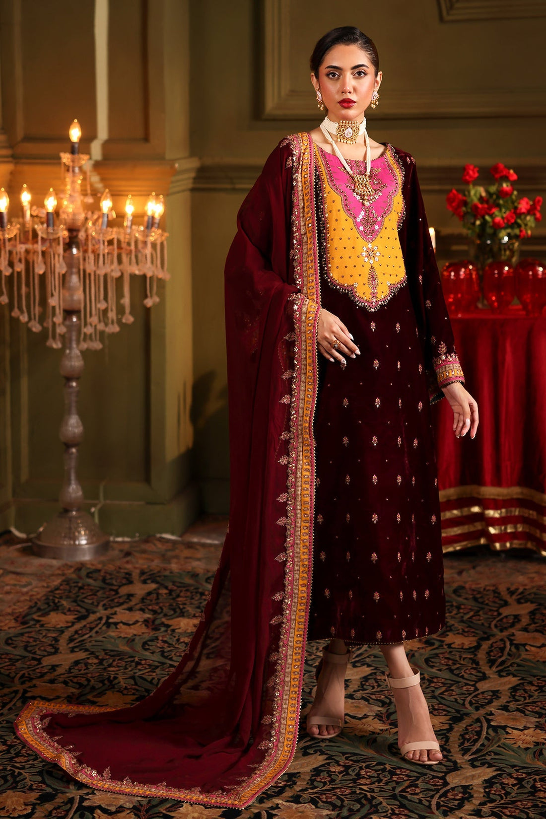 Charizma | Signora Velvet | VELVET CVT4-12 by Charizma - Designer Dress - Type: Ladies Clothes - Available at Libayah - 100% Original