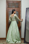 Wahajmkhan | Bahar Begum Formals | MINT BAHAR LEHNGA by Wahaj M.Khan - Designer Dress - Type: Ladies Clothes - Available at Libayah - 100% Original