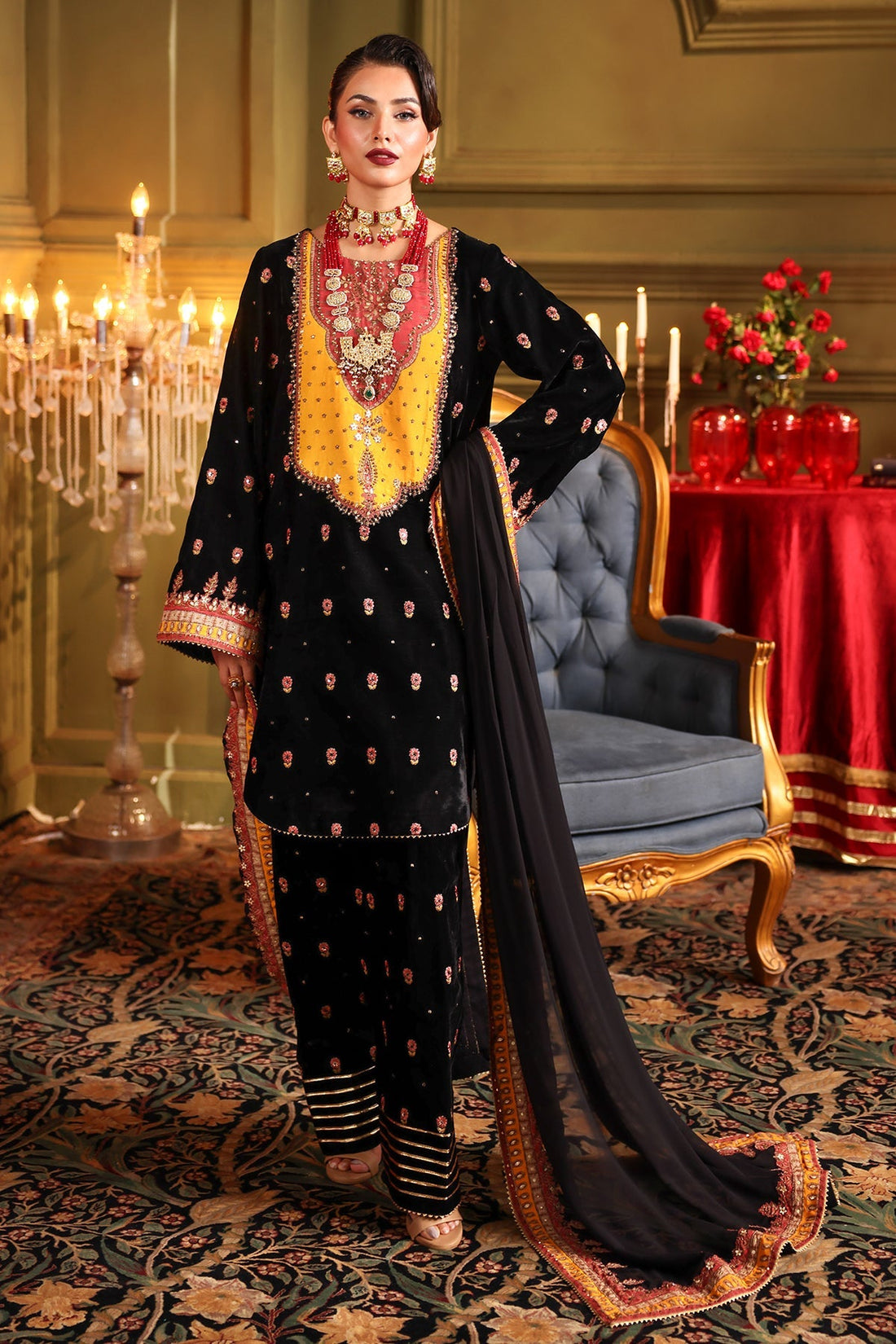 Charizma | Signora Velvet | VELVET CVT4-14 by Charizma - Designer Dress - Type: Ladies Clothes - Available at Libayah - 100% Original