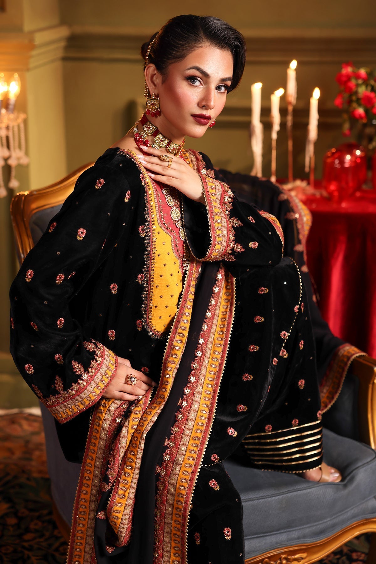 Charizma | Signora Velvet | VELVET CVT4-14 by Charizma - Designer Dress - Type: Ladies Clothes - Available at Libayah - 100% Original