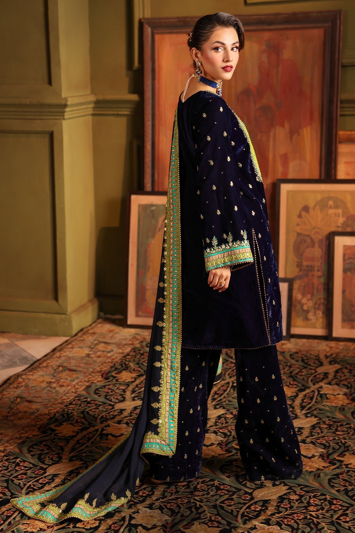 Charizma | Signora Velvet | VELVET CVT4-15 by Charizma - Designer Dress - Type: Ladies Clothes - Available at Libayah - 100% Original