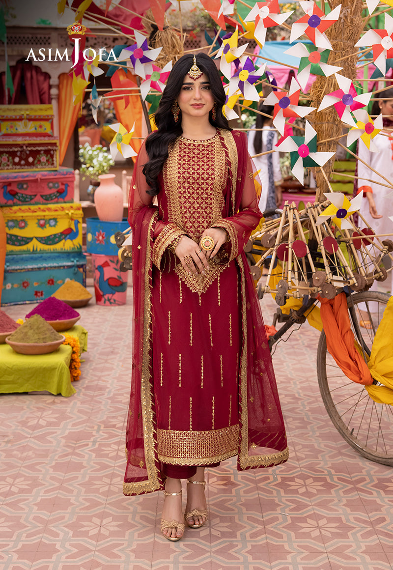 Asim Jofa | Pyaar Diyan Gallan Formals | AJEM-10 by Asim Jofa - Designer Dress - Type: Ladies Clothes - Available at Libayah - 100% Original