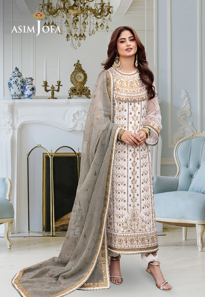 Asim Jofa | festive luxe | AJCF-17 by Asim Jofa - Designer Dress - Type: Ladies Clothes - Available at Libayah - 100% Original