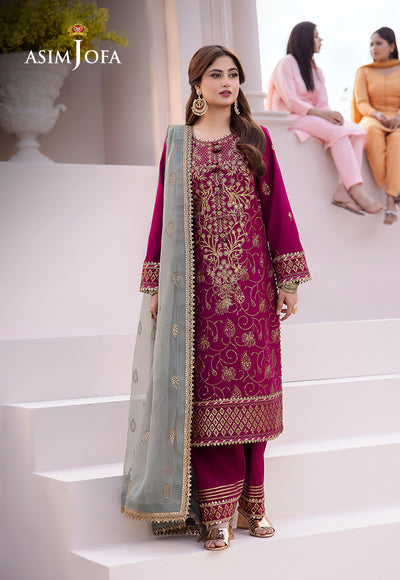 Asim Jofa | Dhanak Rang Collection | AJCF-12 by Asim Jofa - Designer Dress - Type: Ladies Clothes - Available at Libayah - 100% Original