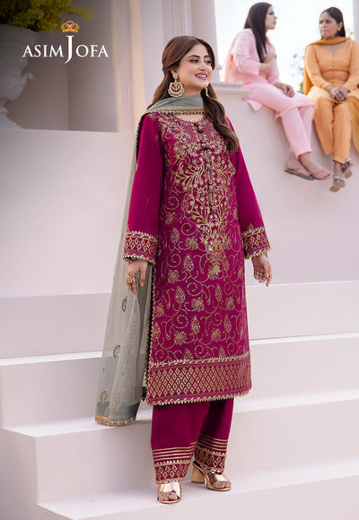 Asim Jofa | Dhanak Rang Collection | AJCF-12 by Asim Jofa - Designer Dress - Type: Ladies Clothes - Available at Libayah - 100% Original