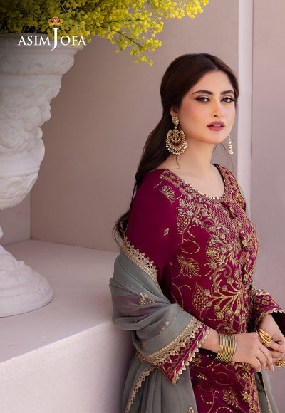 Asim Jofa | Dhanak Rang Collection | AJCF-12 by Asim Jofa - Designer Dress - Type: Ladies Clothes - Available at Libayah - 100% Original