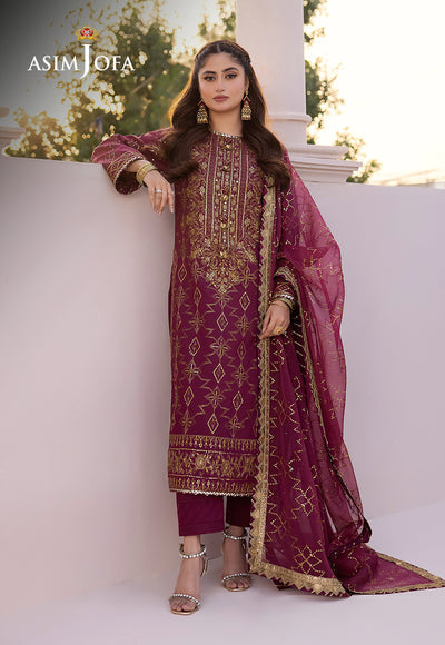Asim Jofa | Dhanak Rang Collection | AJCF-05 by Asim Jofa - Designer Dress - Type: Ladies Clothes - Available at Libayah - 100% Original
