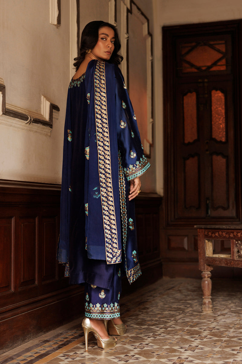The Pink Tree Company | Yaadish Bakhair | Blue Mirage by The Pink Tree Company - Designer Dress  - Type : Ladies Clothes - Available at Libayah - 100% Original 