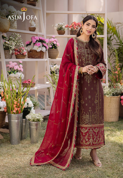Asim Jofa | Dhanak Rang Collection | AJCF-27 by Asim Jofa - Designer Dress - Type: Ladies Clothes - Available at Libayah - 100% Original