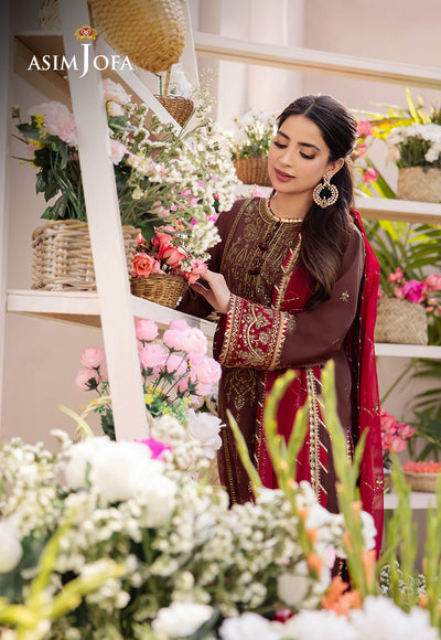 Asim Jofa | Dhanak Rang Collection | AJCF-27 by Asim Jofa - Designer Dress - Type: Ladies Clothes - Available at Libayah - 100% Original