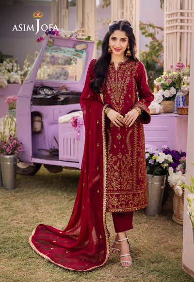 Asim Jofa | Dhanak Rang Collection | AJCF-28 by Asim Jofa - Designer Dress - Type: Ladies Clothes - Available at Libayah - 100% Original