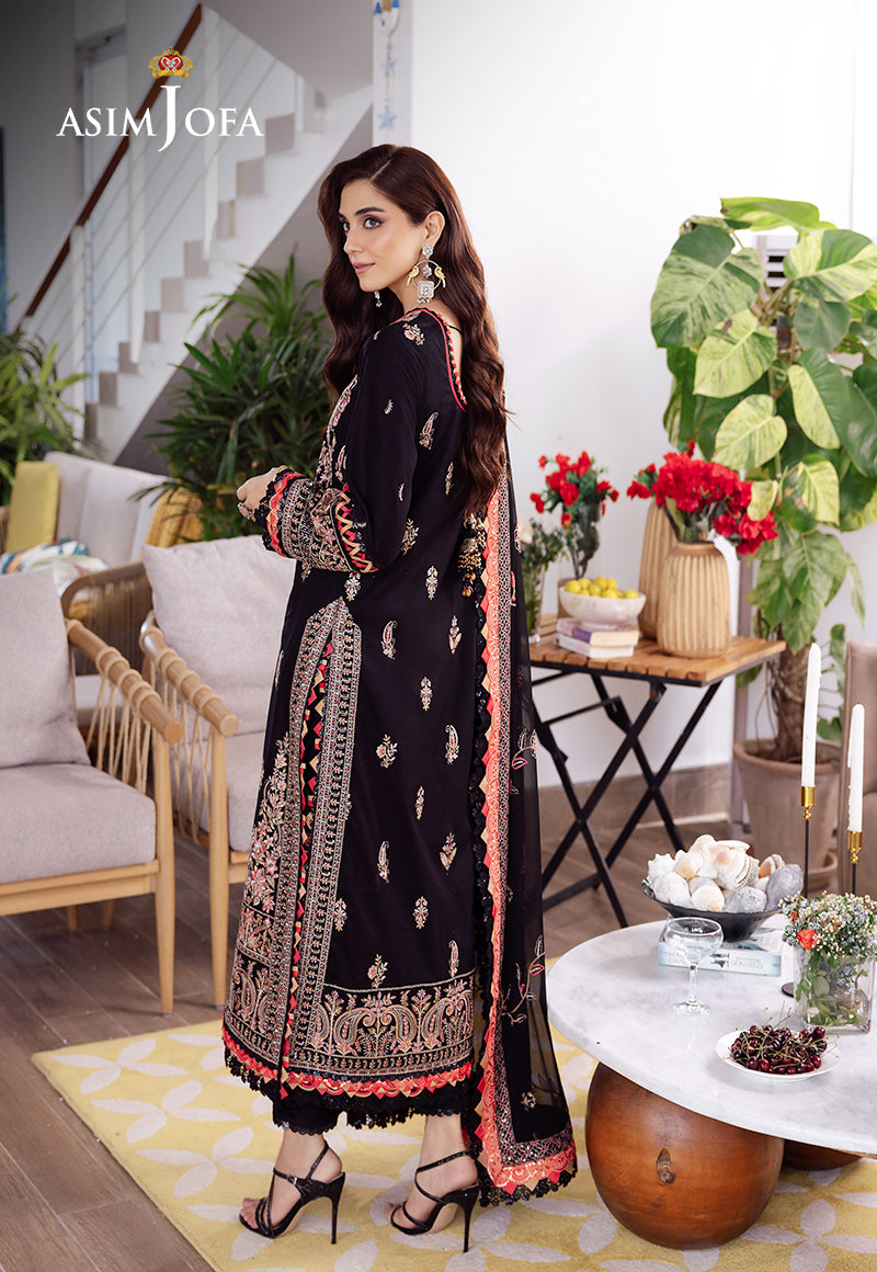 Asim Jofa | Uraan Lawn Chiffon Collection | AJUR-08 by Asim Jofa - Designer Dress - Type: Ladies Clothes - Available at Libayah - 100% Original