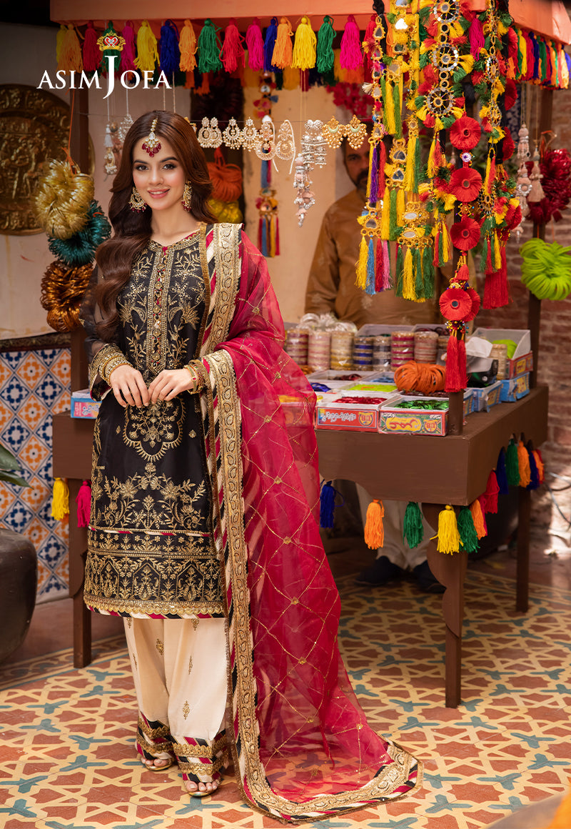 Asim Jofa | Pyaar Diyan Gallan Formals | AJEM-14 by Asim Jofa - Designer Dress - Type: Ladies Clothes - Available at Libayah - 100% Original