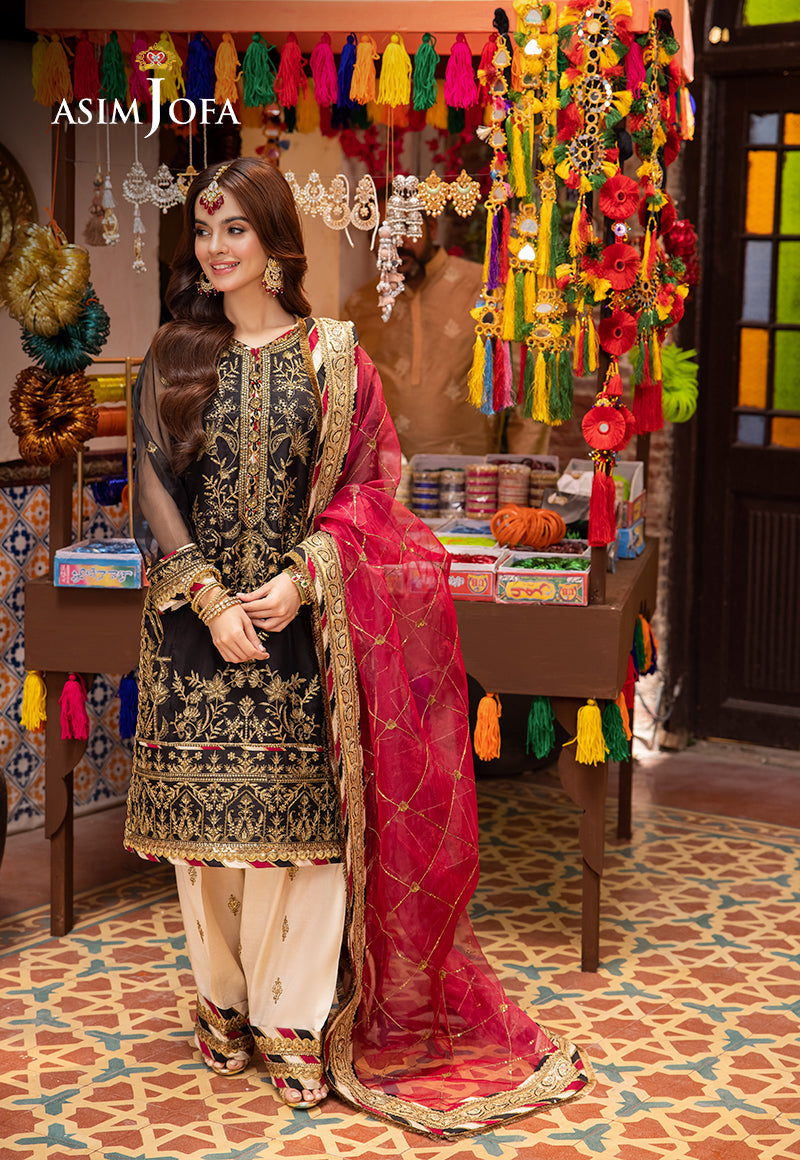 Asim Jofa | Pyaar Diyan Gallan Formals | AJEM-14 by Asim Jofa - Designer Dress - Type: Ladies Clothes - Available at Libayah - 100% Original
