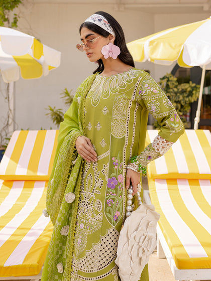 Parishay | Monaco Luxury Lawn 25 | MS-04 by Parishay - Designer Dress - Type: Ladies Clothes - Available at Libayah - 100% Original