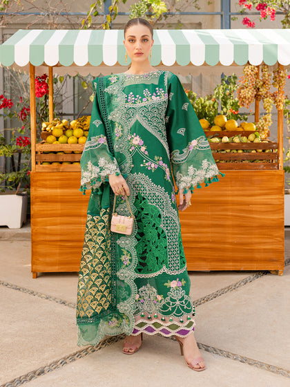 Parishay | Monaco Luxury Lawn 25 | MS-09 by Parishay - Designer Dress - Type: Ladies Clothes - Available at Libayah - 100% Original