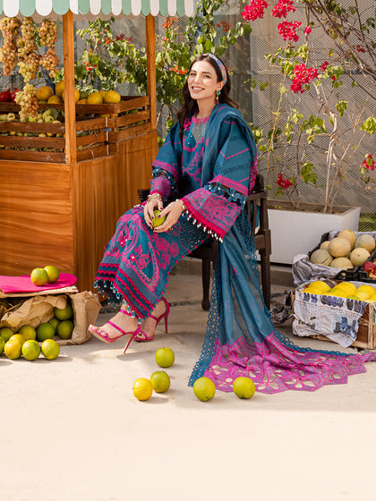 Parishay | Monaco Luxury Lawn 25 | MS-11 by Parishay - Designer Dress - Type: Ladies Clothes - Available at Libayah - 100% Original