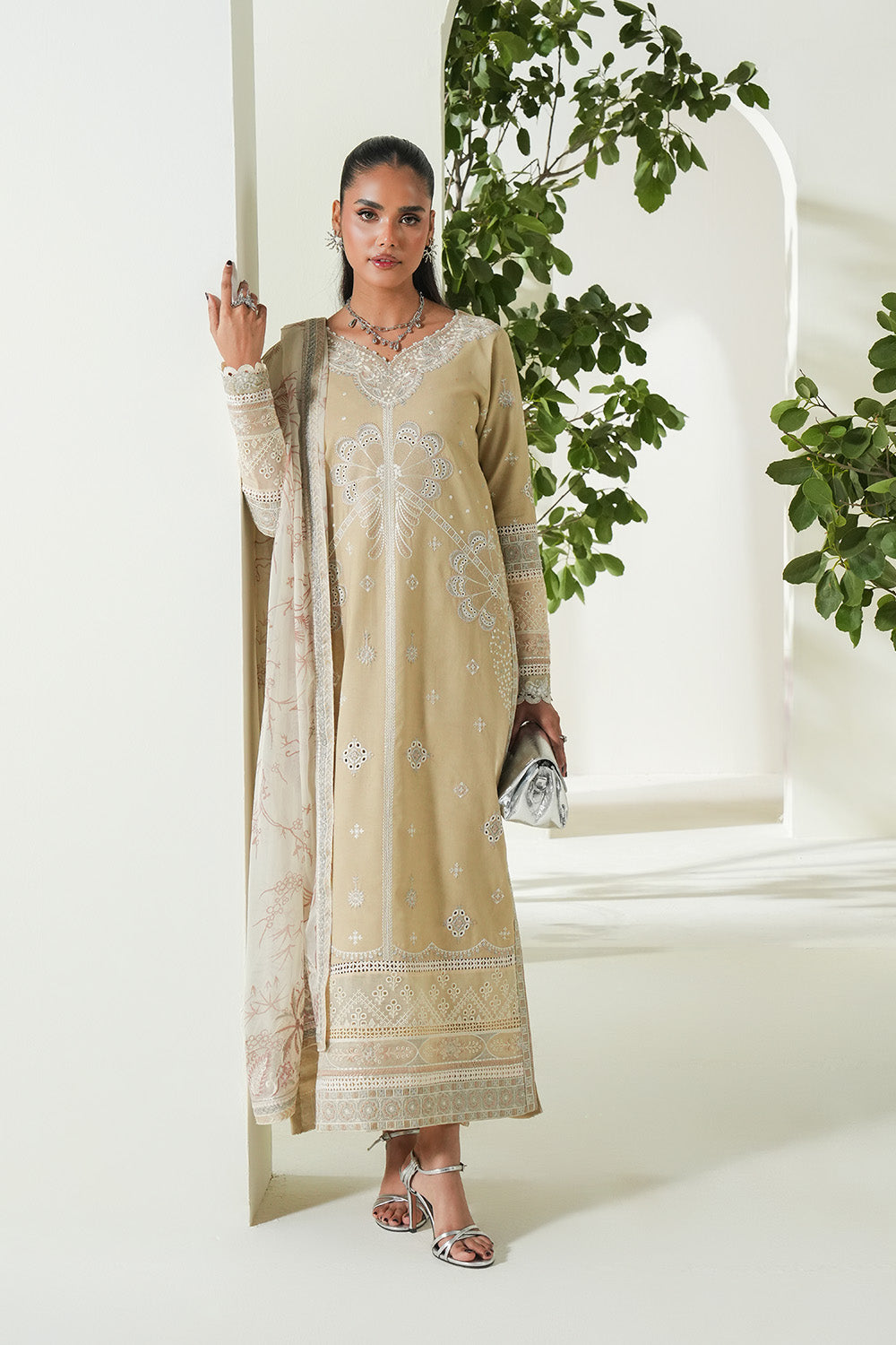 Maryum N Maria | Soiree Lawn | Summer Sand by Maryam N Maria - Designer Dress - Type: Ladies Clothes - Available at Libayah - 100% Original