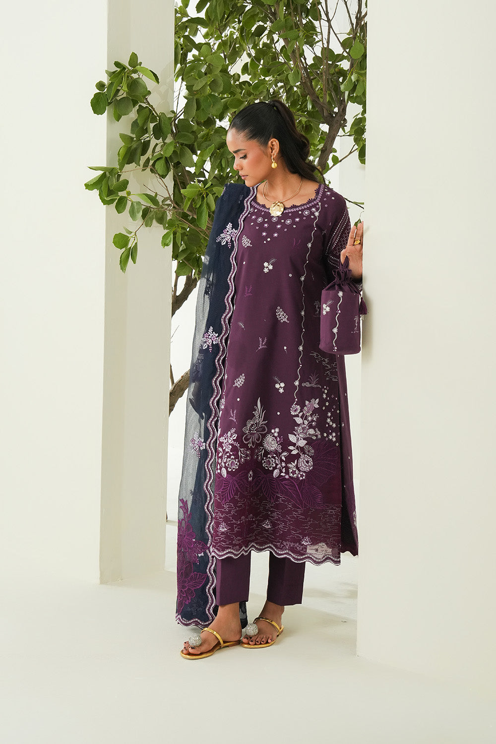 Maryum N Maria | Soiree Lawn | Sweet Pea by Maryum N Maria - Designer Dress - Type: Ladies Clothes - Available at Libayah - 100% Original