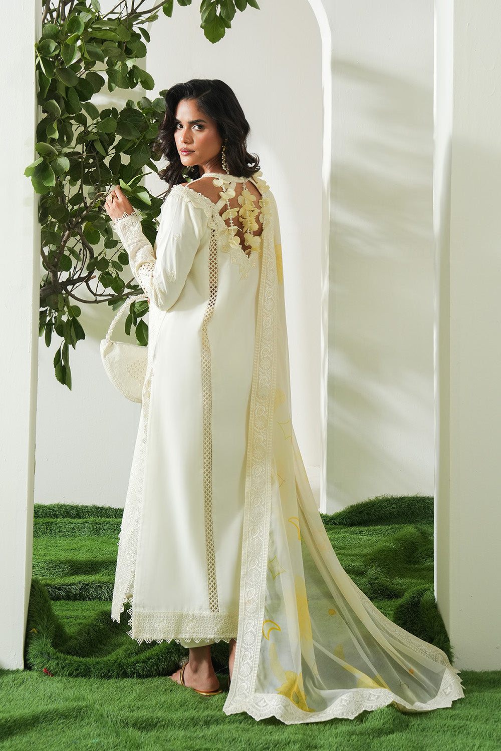 Maryum N Maria | Soiree Lawn | Lime by Maryum N Maria - Designer Dress - Type: Ladies Clothes - Available at Libayah - 100% Original