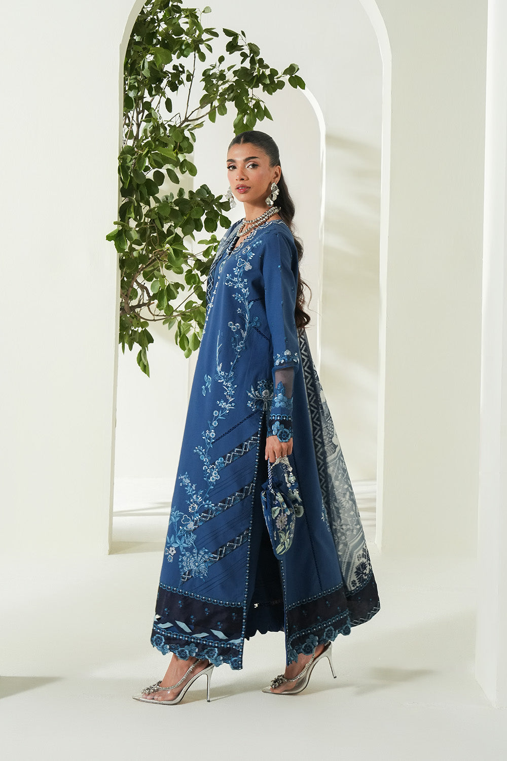 Maryum N Maria | Soiree Lawn | Seawave by Maryam N Maria - Designer Dress - Type: Ladies Clothes - Available at Libayah - 100% Original